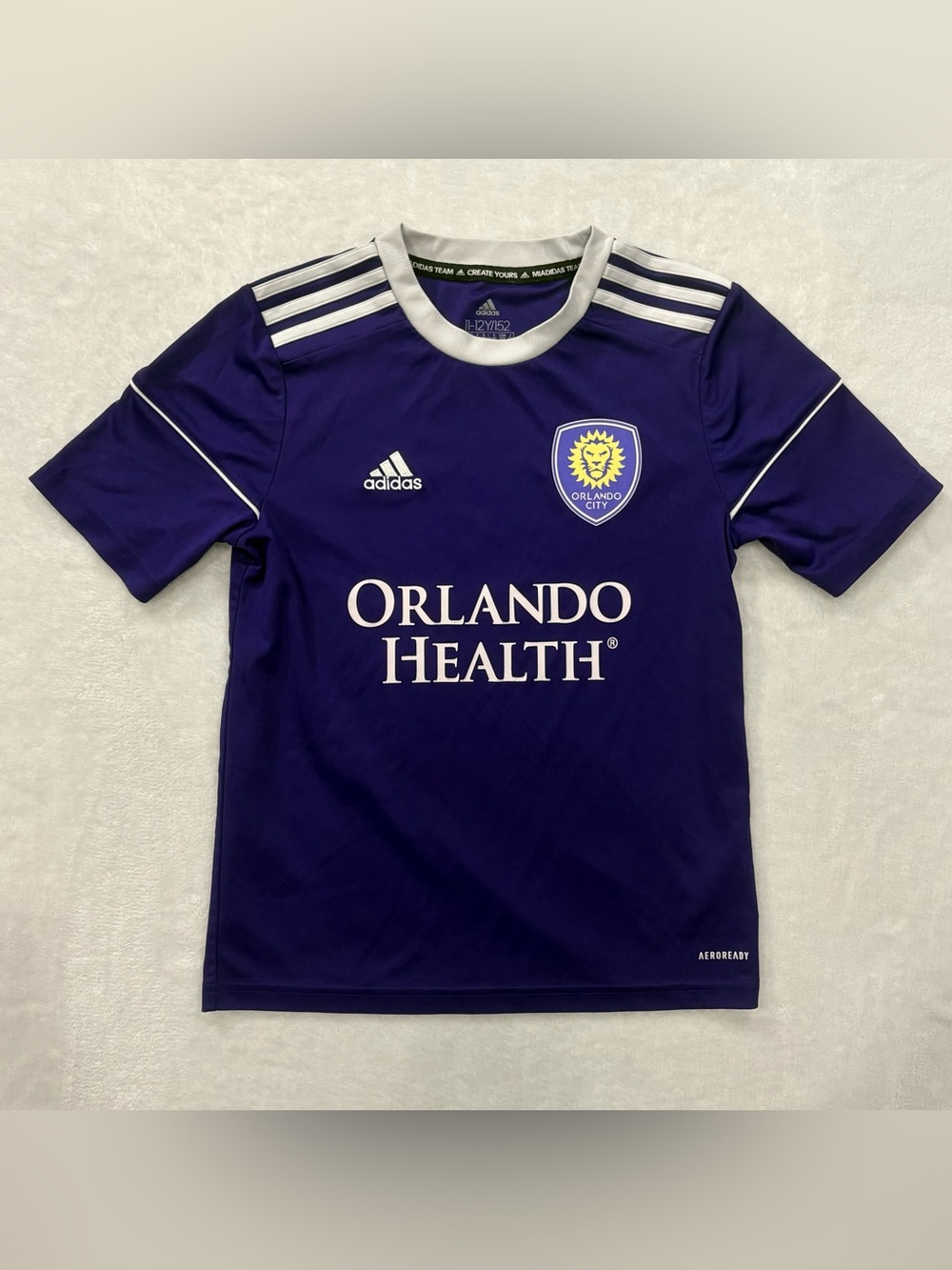 Adidas MLS Orlando City SC Soccer Jersey Youth size 11-12Y/152